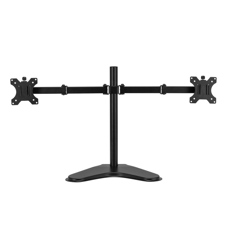 Refurbished electriQ Freestanding Dual monitor arm for 13" - 32"  Monitors