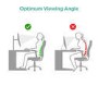 Refurbished electriQ Freestanding Dual monitor arm for 13" - 32"  Monitors