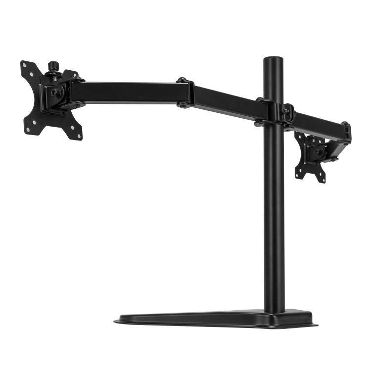 Refurbished electriQ Freestanding Dual monitor arm for 13" - 32"  Monitors