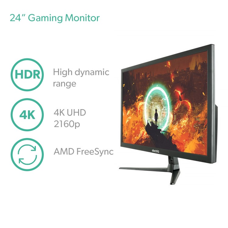 electriQ 24" 4K UHD Gaming Monitor