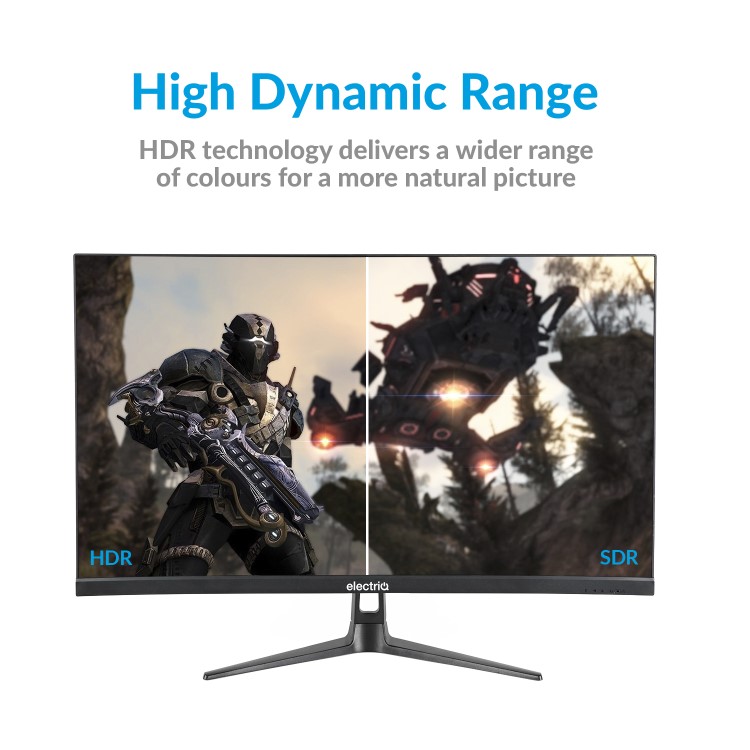GRADE A1 - electriQ 27" Full HD 1ms 144Hz FreeSync HDR Gaming Monitor