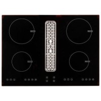 electriQ 70cm Induction Hob with Built In Extractor - 3 Custom Coloured Grills