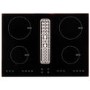 electriQ 70cm Induction Hob with Built In Extractor - 3 Custom Coloured Grills