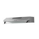 Eiqtmvisorsteel electriQ 60cm Top & Rear Venting Visor Cooker Hood - Stainless Steel
