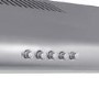 electriQ 60cm Top & Rear Venting Visor Cooker Hood - Stainless Steel