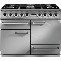 Refurbished Falcon Deluxe F1092DXDFSSCM 110cm Double Oven Dual Fuel Range Cooker Stainless Steel