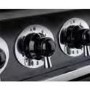 Falcon Deluxe 110cm Dual Fuel Range Cooker - Black & Brass