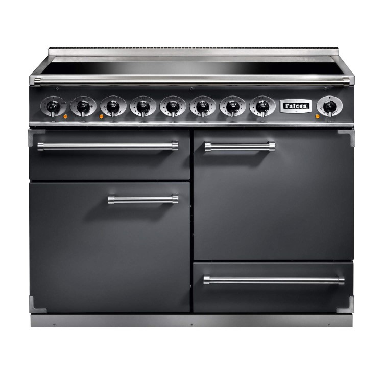 Refurbished Falcon Deluxe F1092DXEISLN-EU 110cm Electric Range Cooker with Induction Hob Grey
