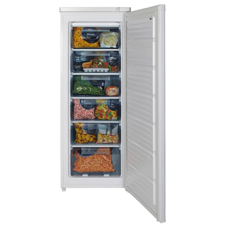 White Knight F170H 55cm Wide Freestanding Upright Freezer - White