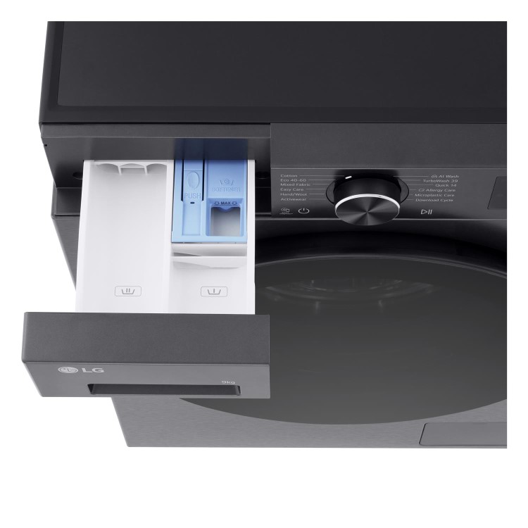 LG VX50 Series 9kg 1200rpm Washing Machine - AI Direct Drive Black