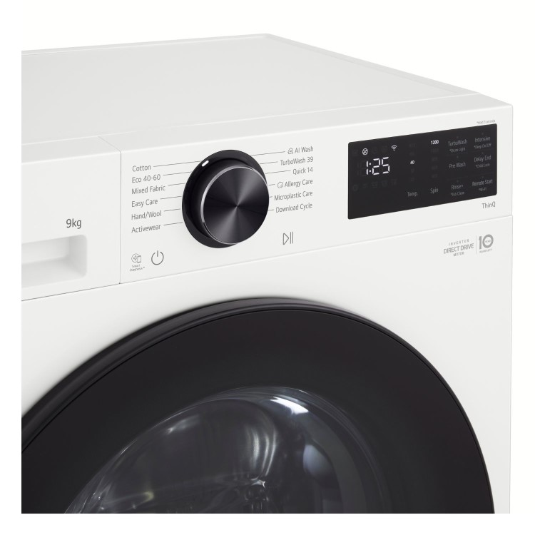 LG 9kg 1200rpm Washing Machine - White
