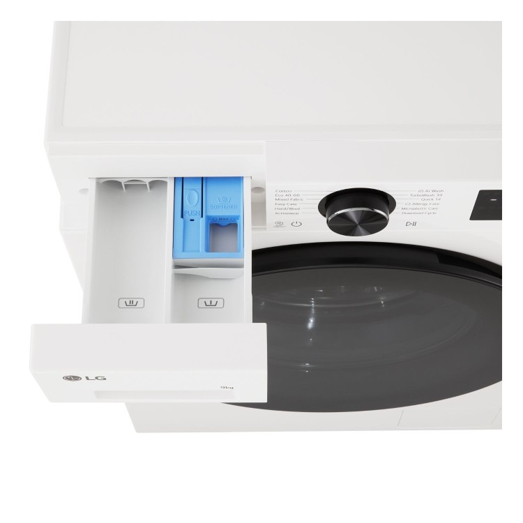 LG 9kg 1200rpm Washing Machine - White
