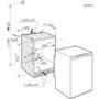 Miele 102 Litre Integrated Upright In-Column Freezer - White