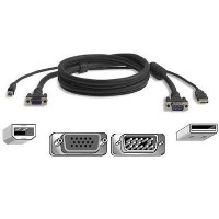 Belkin OmniView All-In-One Pro Series Plus - video / USB cable - 3 m