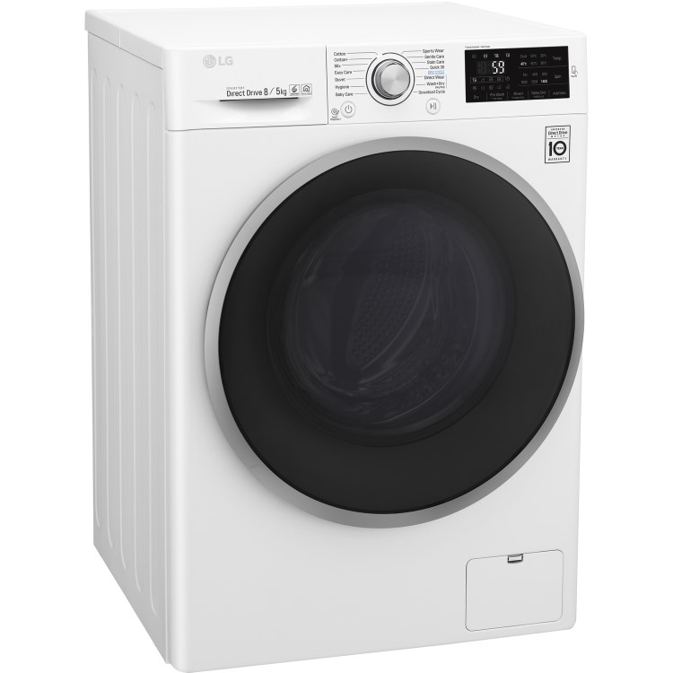 LG F4J6TM1W Direct Drive Smart 8kg Wash 5kg Dry 1400rpm Freestanding Washer Dryer - White
