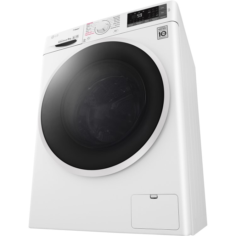 LG F4J6TY0WW Direct Drive Freestanding Washing Machine 8kg 1400rpm White