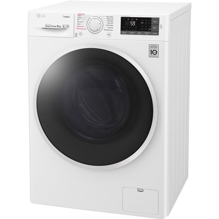LG F4J6TY0WW Direct Drive Freestanding Washing Machine 8kg 1400rpm White