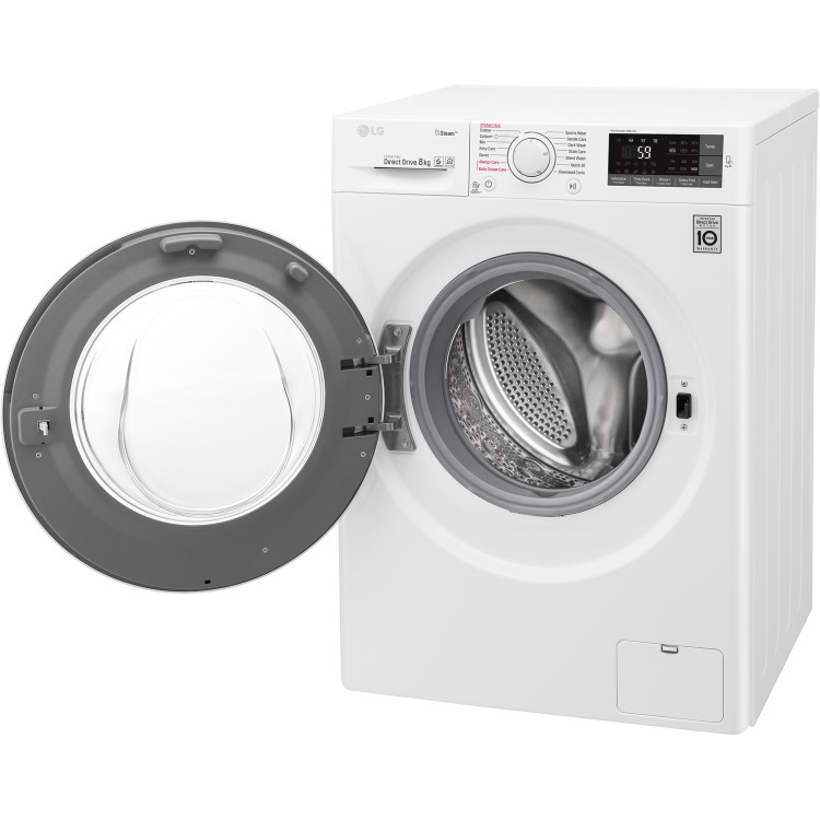 LG F4J6TY0WW Direct Drive Freestanding Washing Machine 8kg 1400rpm White