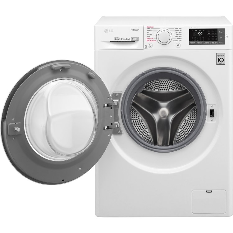 LG F4J6TY0WW Direct Drive Freestanding Washing Machine 8kg 1400rpm White