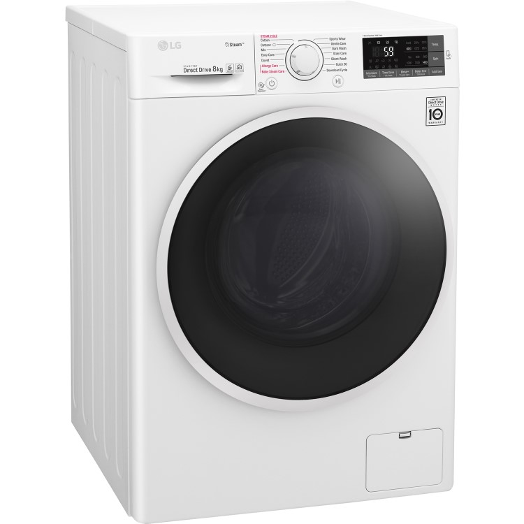 LG F4J6TY0WW Direct Drive Freestanding Washing Machine 8kg 1400rpm White