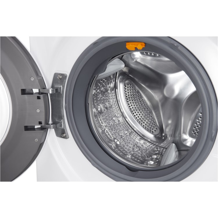 Refurbished LG F4J7VY2WD Freestanding 9KG 1400 Spin Washing Machine With Steam And Wifi Control White