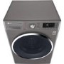 LG F4J8FH2S 9kg Wash 6kg Dry Eco Hybrid Freestanding Washer Dryer With TrueSteam And SmartThinQ - Shiny Steel