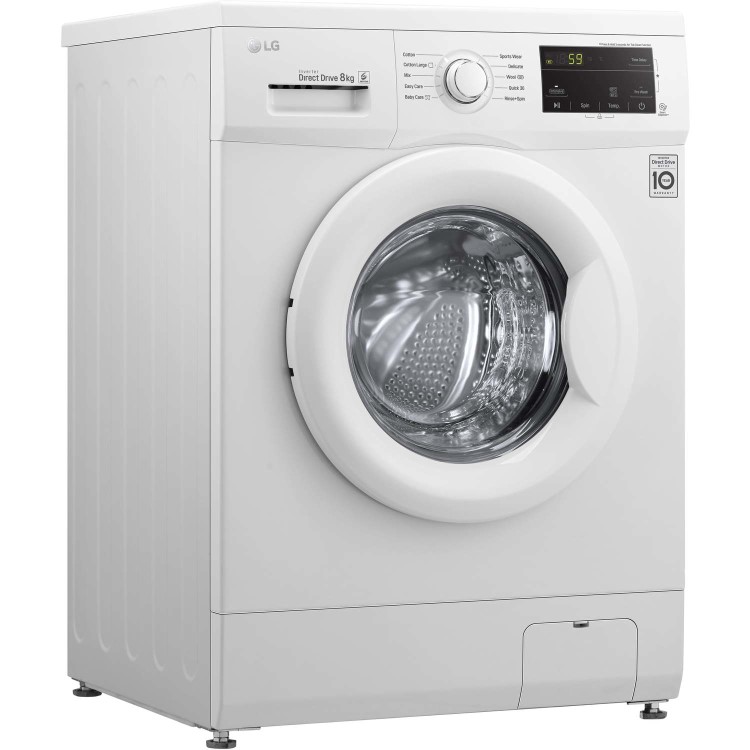 Refurbished LG F4MT08W Freestanding 8KG 1400 Spin Washing Machine White