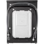 LG V11 12kg 1400rpm Freestanding Washing Machine - Black Steel