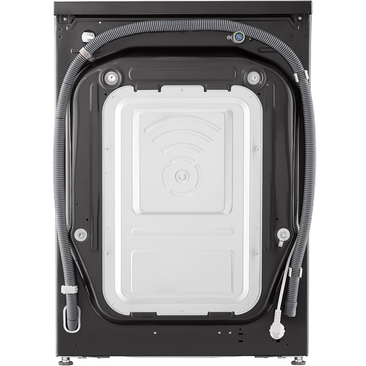 LG V11 12kg 1400rpm Freestanding Washing Machine - Black Steel