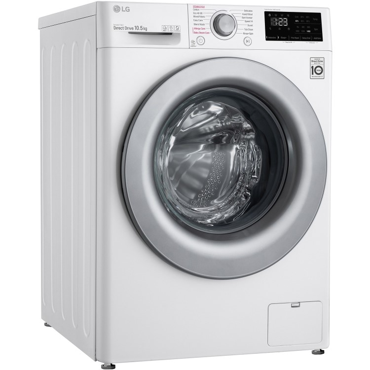 LG 10.5kg 1400rpm Freestanding Washing Machine - White