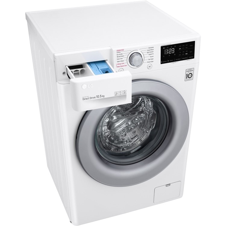 LG 10.5kg 1400rpm Freestanding Washing Machine - White