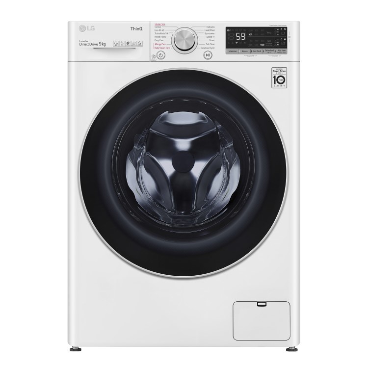 LG V7 EZDispense 9kg 1400rpm Freestanding Washing Machine With Steam - White