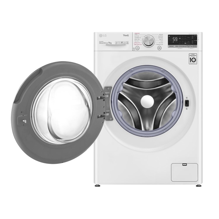 LG V7 EZDispense 9kg 1400rpm Freestanding Washing Machine With Steam - White