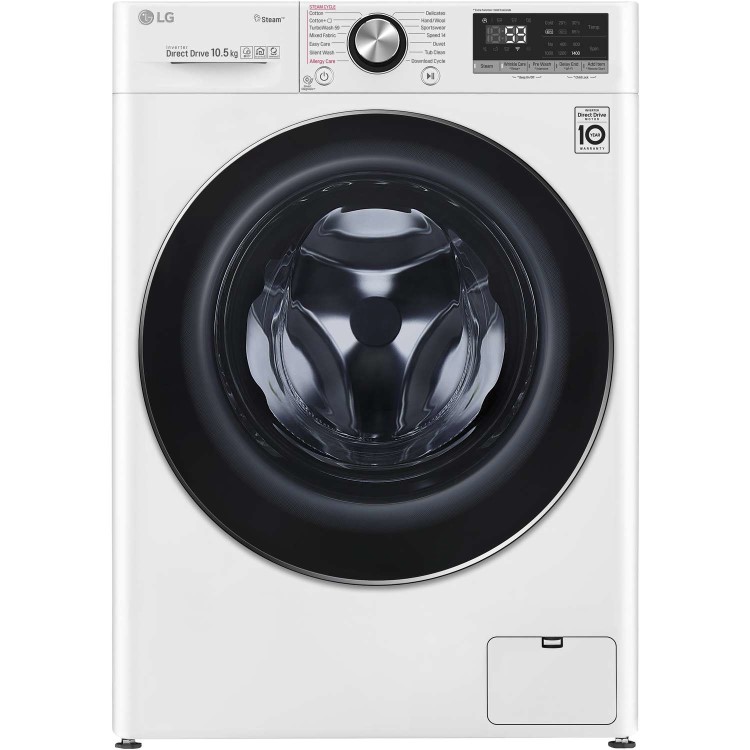 LG F4V710WTS 10.5kg 1400rpm Freestanding Washing Machine - White