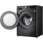 LG F4V909BTS 9kg 1400rpm AI DD Freestanding Washing Machine With TurboWash 360 & Steam - Black Steel