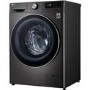 LG F4V909BTS 9kg 1400rpm AI DD Freestanding Washing Machine With TurboWash 360 & Steam - Black Steel