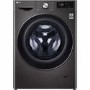 LG F4V909BTS 9kg 1400rpm AI DD Freestanding Washing Machine With TurboWash 360 & Steam - Black Steel