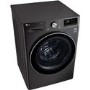 LG F4V909BTS 9kg 1400rpm AI DD Freestanding Washing Machine With TurboWash 360 & Steam - Black Steel