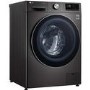 LG F4V909BTS 9kg 1400rpm AI DD Freestanding Washing Machine With TurboWash 360 & Steam - Black Steel