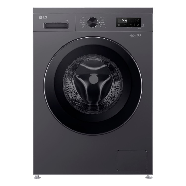 LG X10 Series 9kg 1400rpm Washing Machine - Graphite
