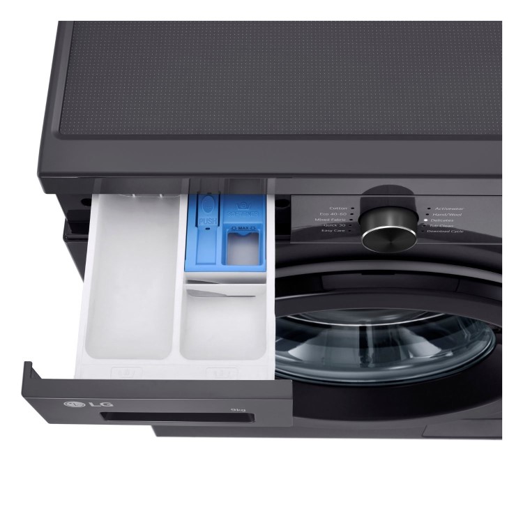 LG X10 Series 9kg 1400rpm Washing Machine - Graphite