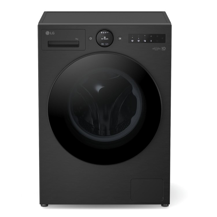 LG VX70 Series 9kg 1400rpm Washing Machine - Black