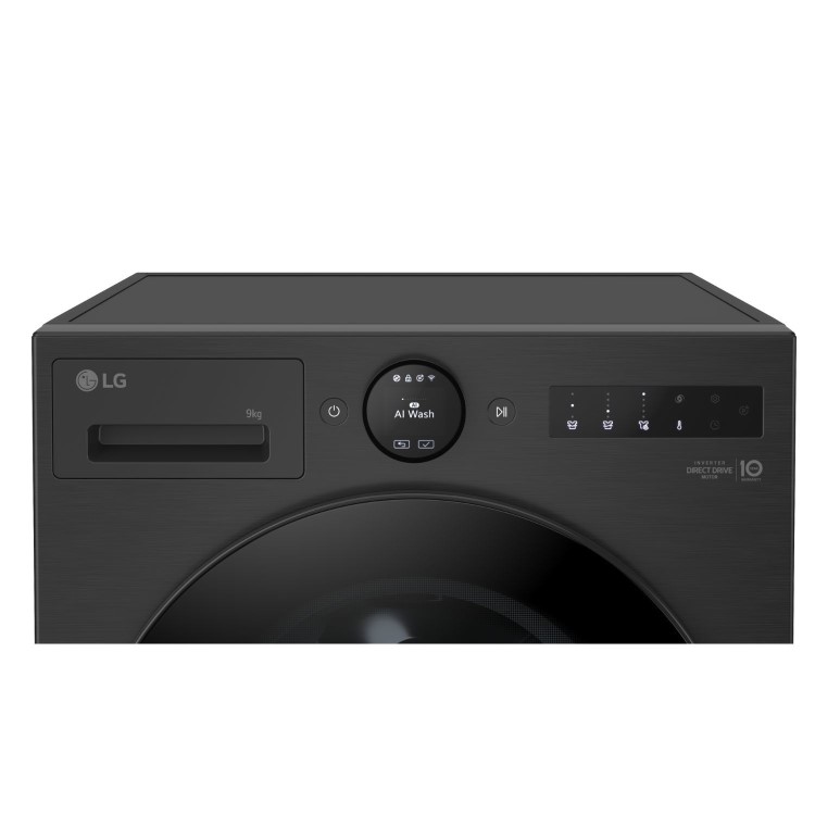 LG VX70 Series 9kg 1400rpm Washing Machine - Black