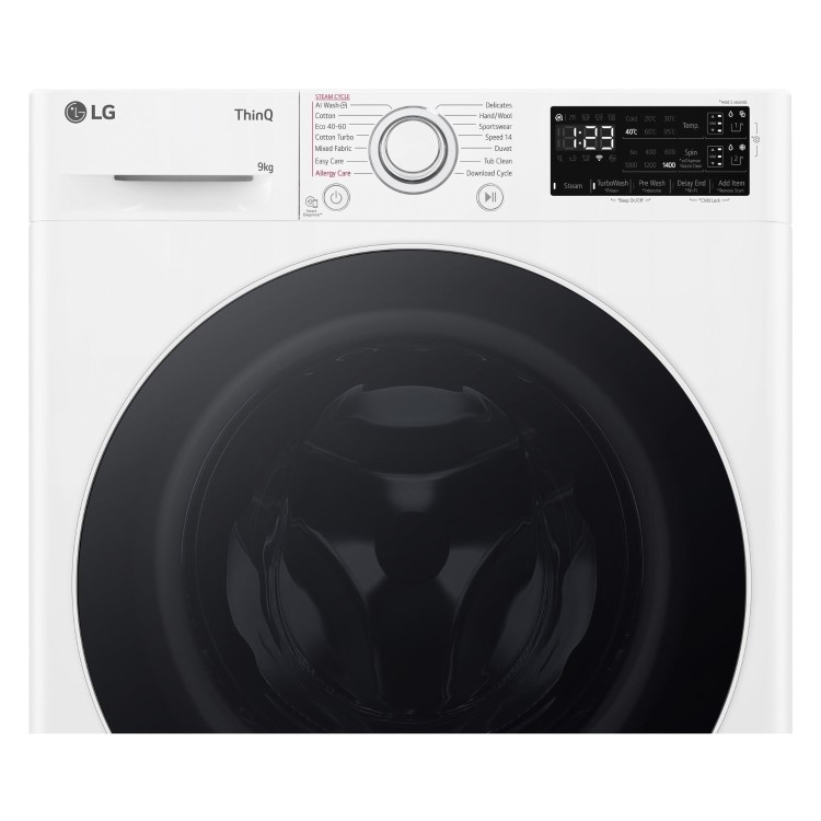 Refurbished LG EZDispense F4Y509WWLA1 Freestanding 9KG 1400 Spin Washing Machine White