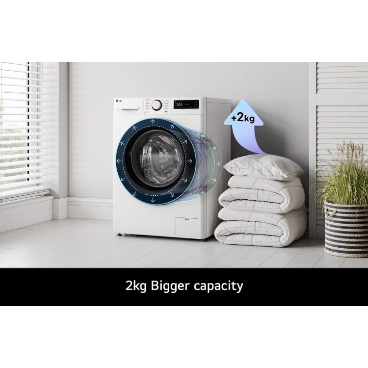 LG F4Y510WBLN 10kg 1400rpm Washing Machine - White