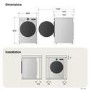 LG Series 4 Pro AI Direct Drive 11kg 1400rpm Washing Machine - Black