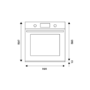 Refurbished Bertazzoni Modern F609MODESX 60cm Single Built In Electric Oven Stainless Steel