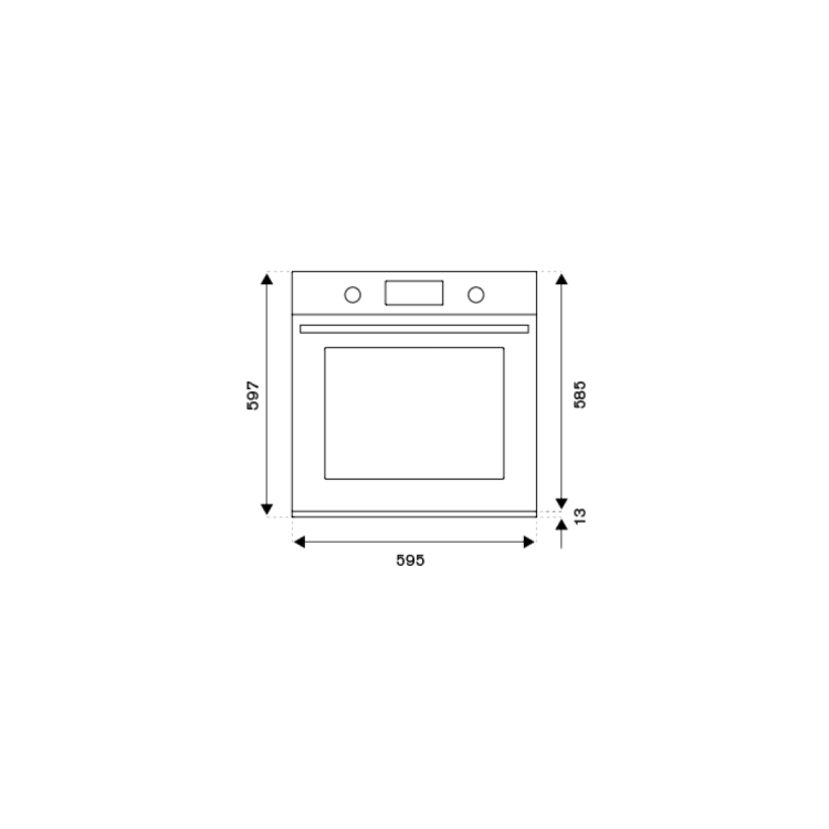 Refurbished Bertazzoni Modern F609MODESX 60cm Single Built In Electric Oven Stainless Steel