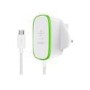 Belkin BOOSTUP Home Charger with hardwired Micro-USB cable - 1.8m - White
