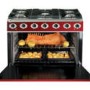 Falcon 90cm Dual Fuel Range Cooker with Dividable Single Oven - Stainless Steel